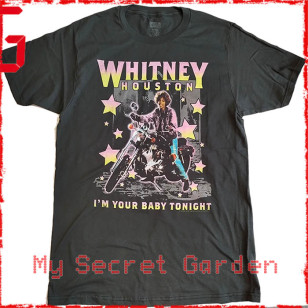 Whitney Houston - I'm Your Baby Tonight , Motorcycle Stars Official T Shirt ( Men M, L ) ***READY TO SHIP from Hong Kong***